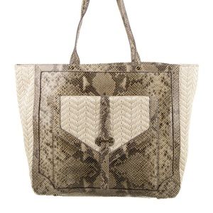 Tory Burch Handbag 797 Large Natural snake Tote